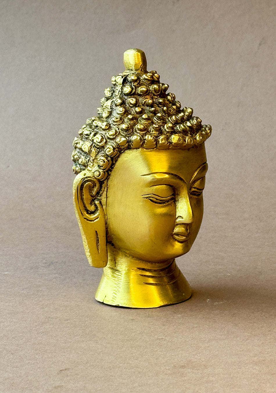 Antique Brass Budha Bust