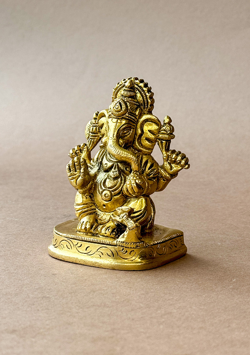 Antique Brass Auspicious Ganesha