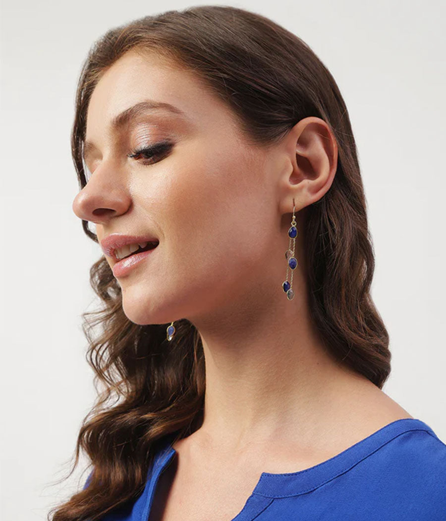 Raindrop Sapphire Earrings
