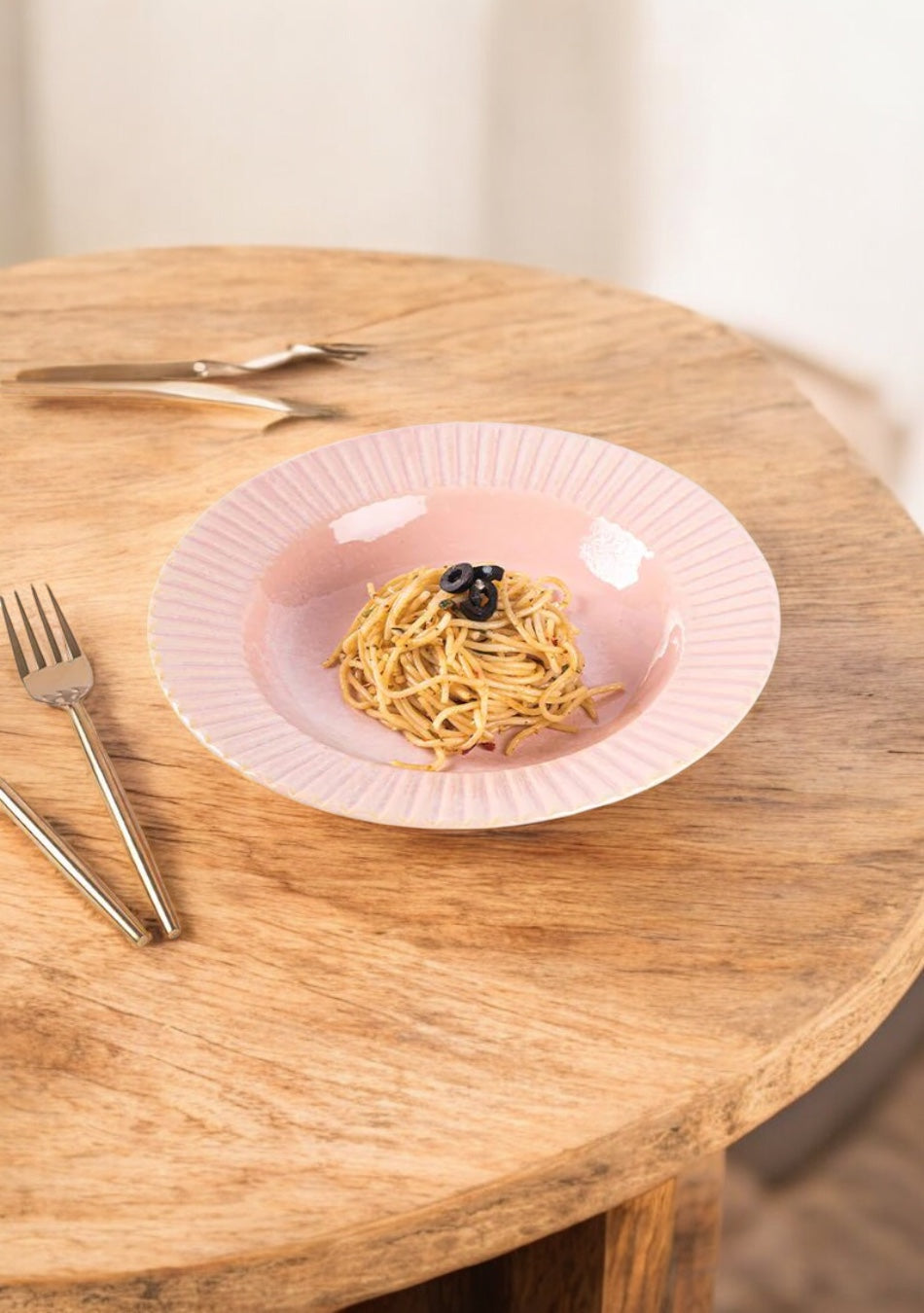 Coral Pasta Plates