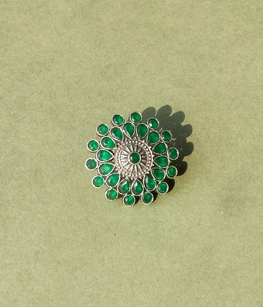 Enchanting Emerald Cocktail Ring