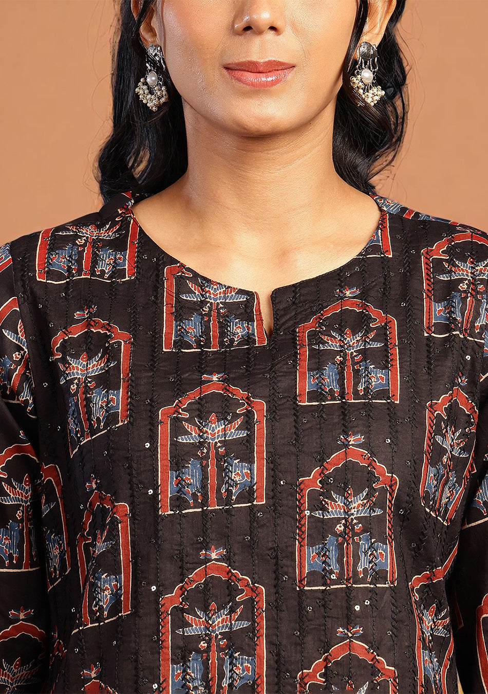 Aravalii Noir Mehraz Suit Set