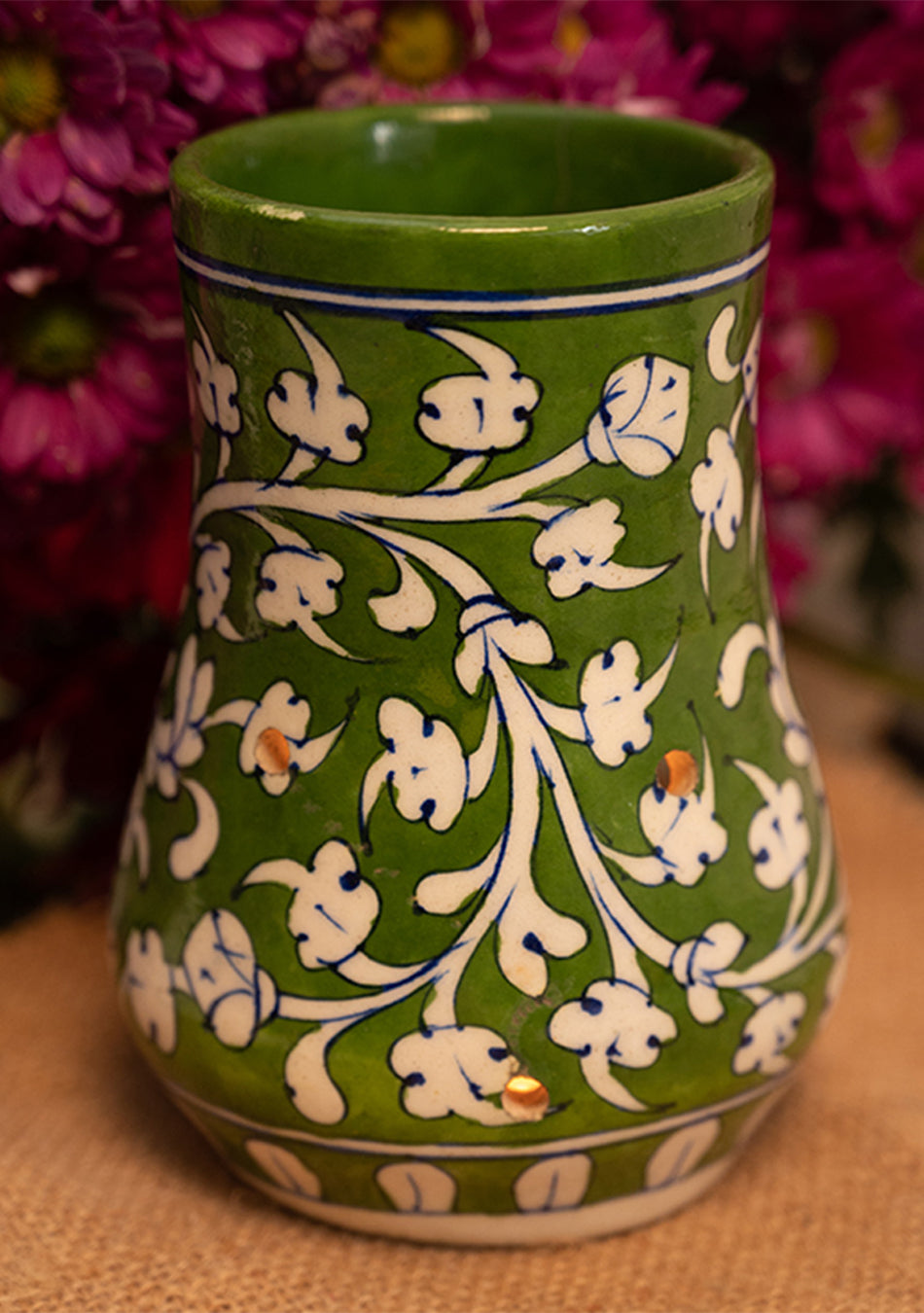 Green Blue Pottery Diffuser