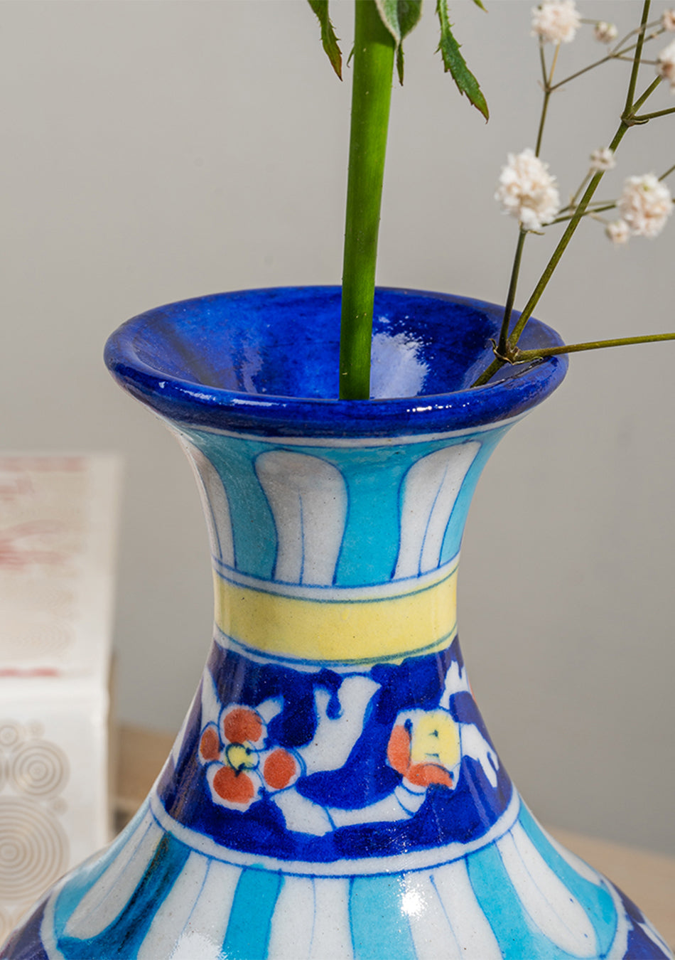 Blue Pottery Blue Genie Vase