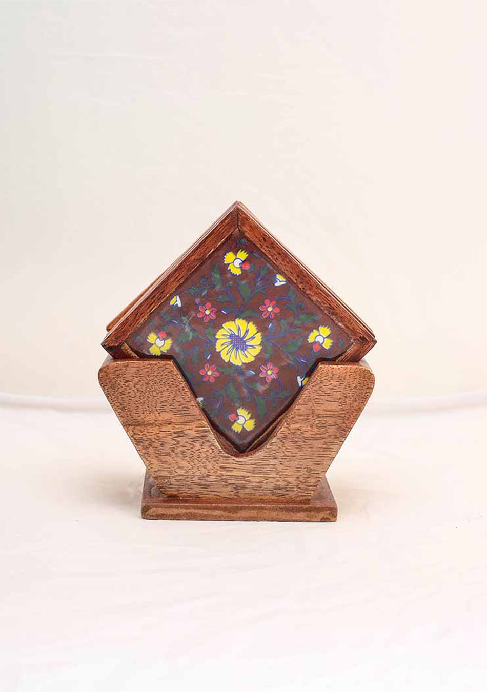 Elegant Blue Pottery Coasters