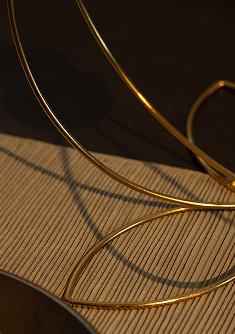 Gold Clover Candle Stand