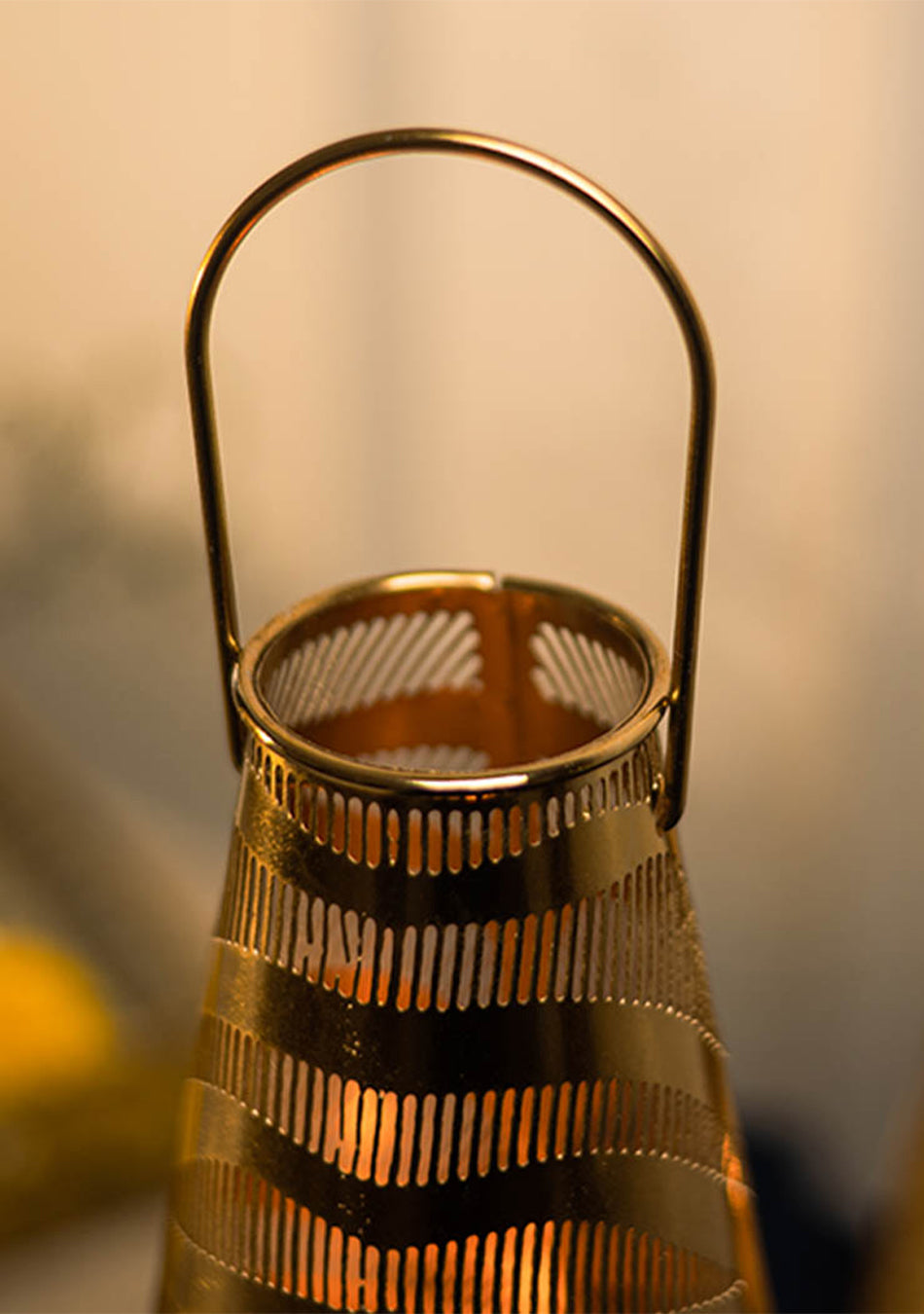 Gold Tiger Striped Lanterns