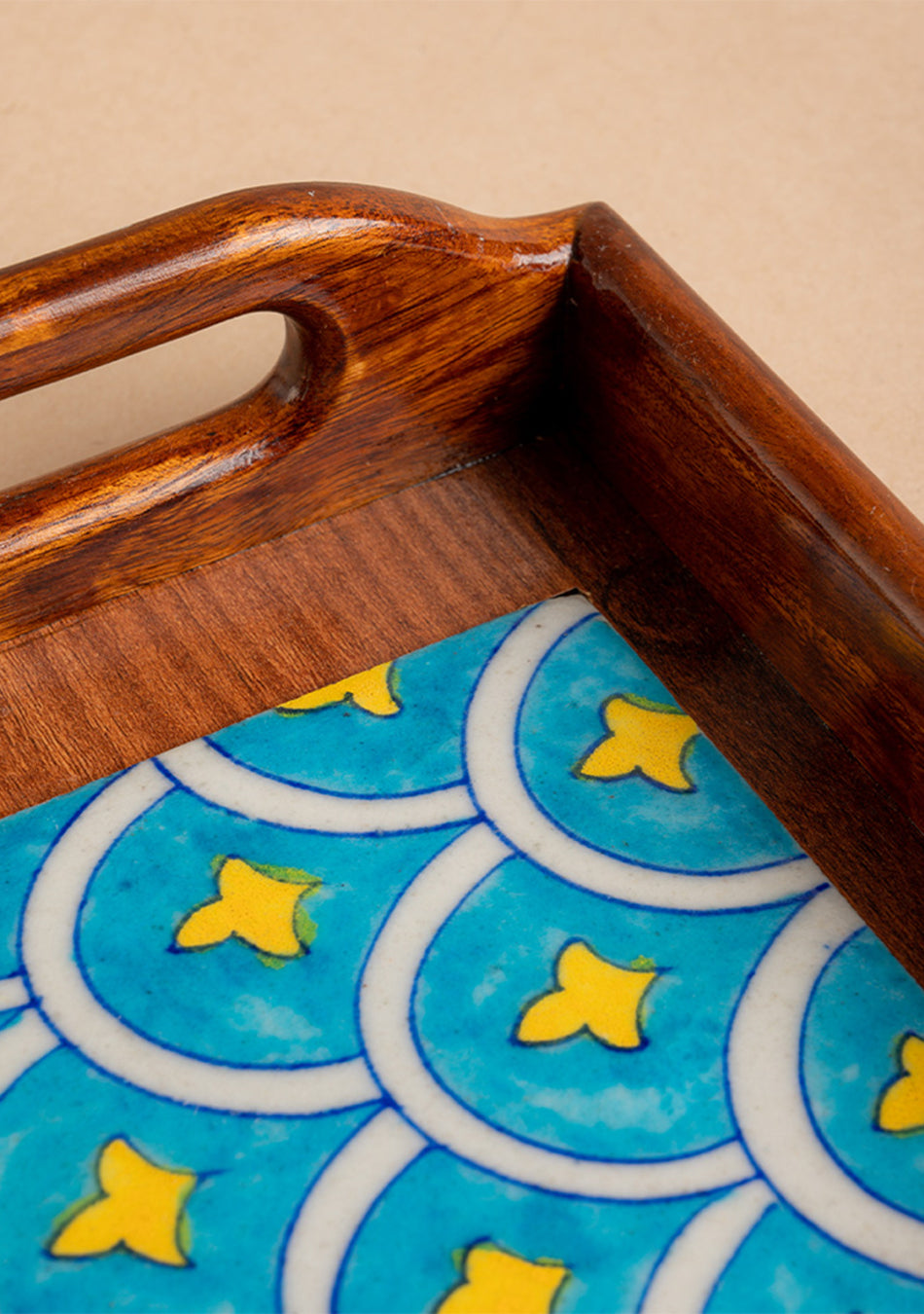 Barrow Blue Pottery Serving Tray