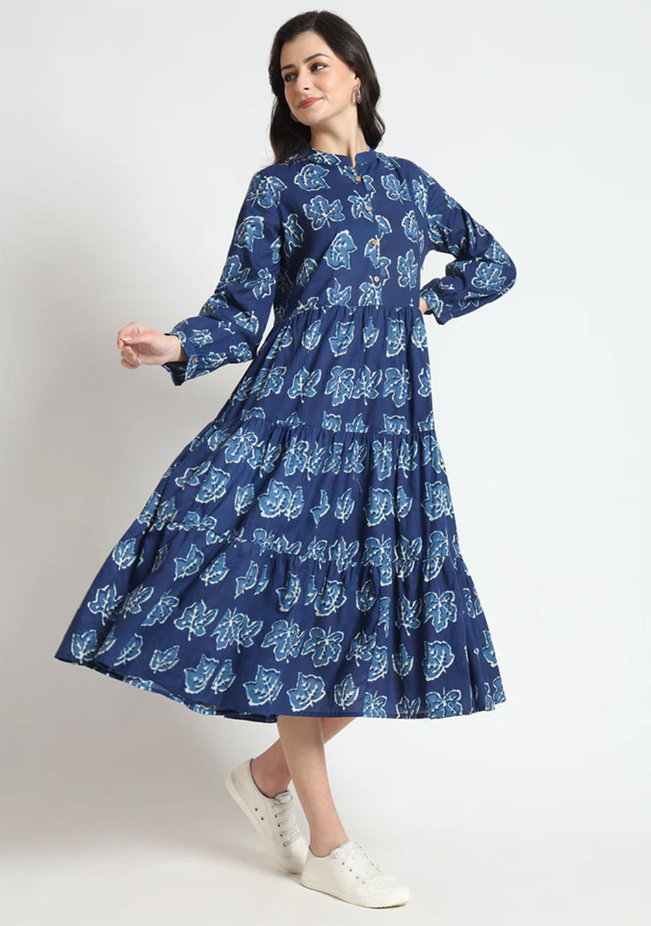 Blue maple Flared Dress