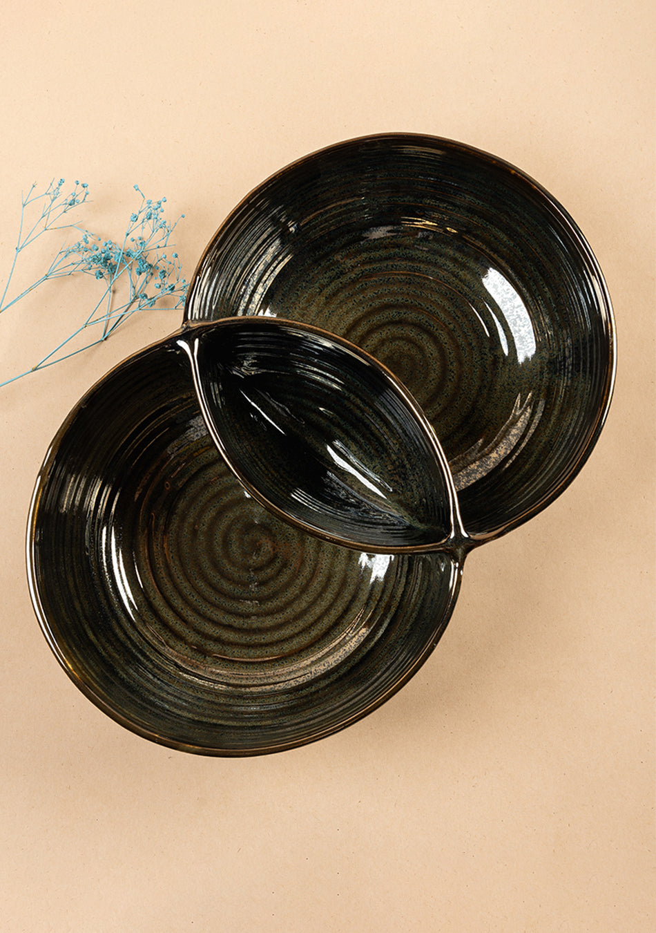 Auburn Glisten Conjoined Serving Bowls