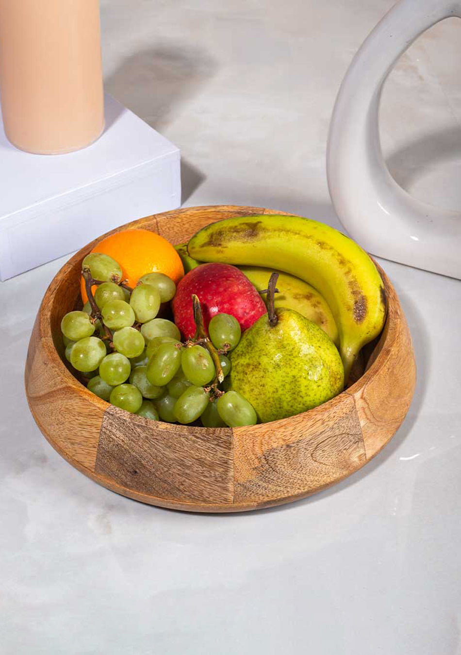 Lily Wooden Serving Bowl