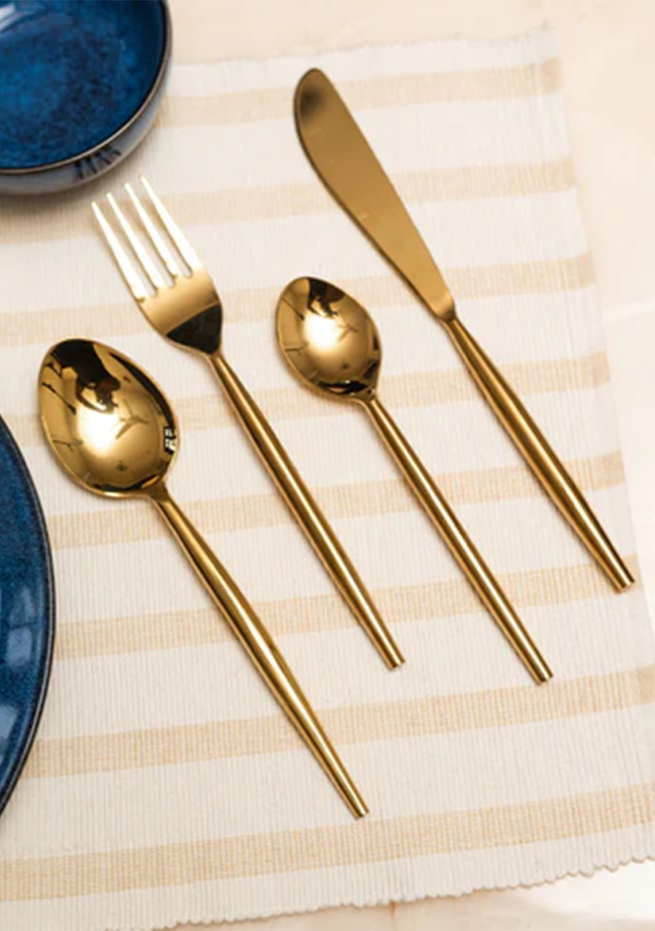 Golden Cutlery Set
