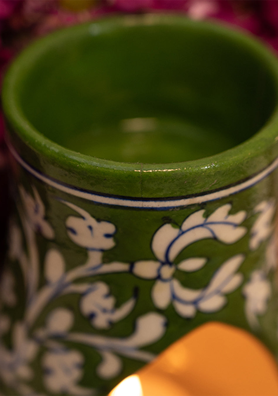 Green Blue Pottery Diffuser