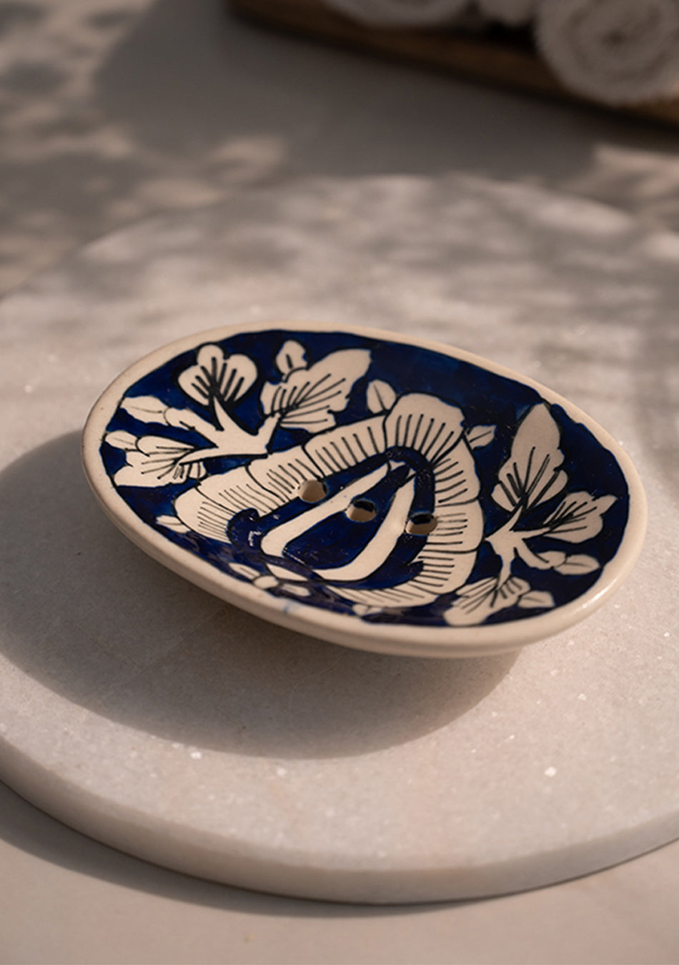 Navy Blue Bathroom Set