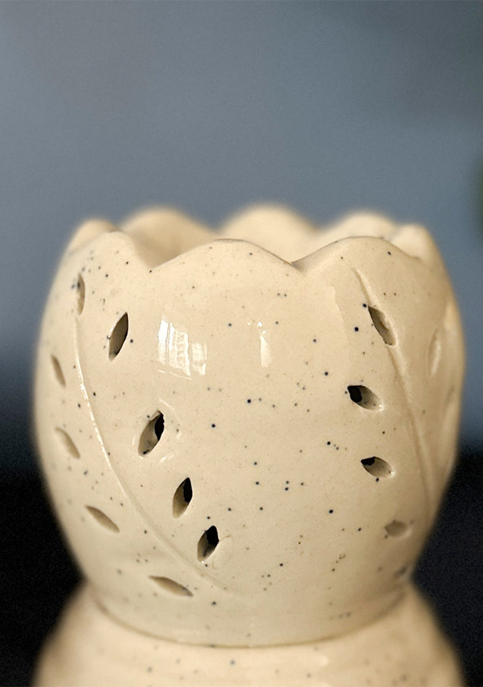 Ivory Leaf Ceramic Diffuser