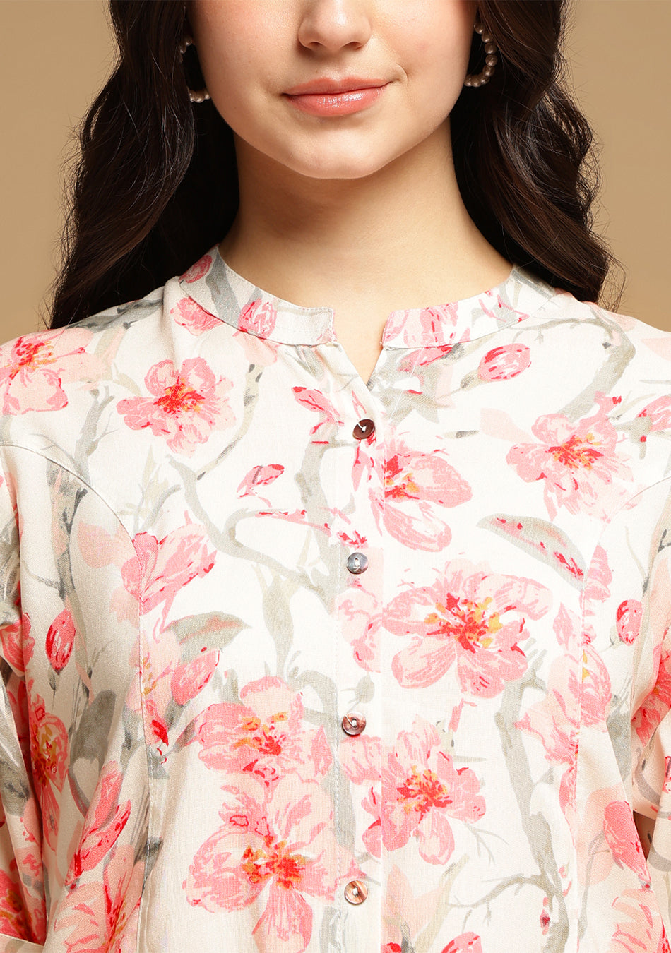 Ivory Floral Top