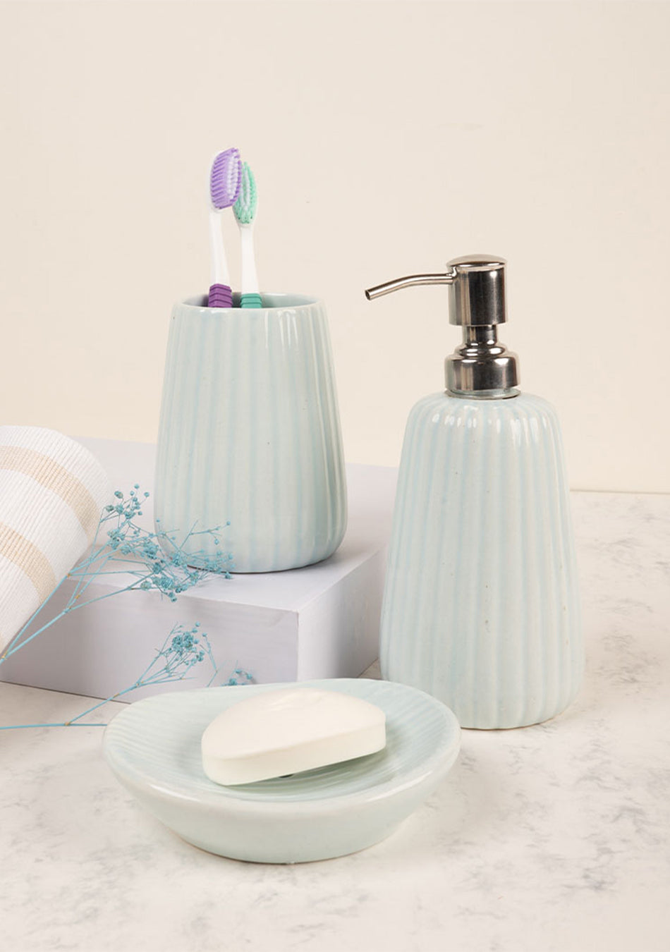 Baby Blue Bathroom Set