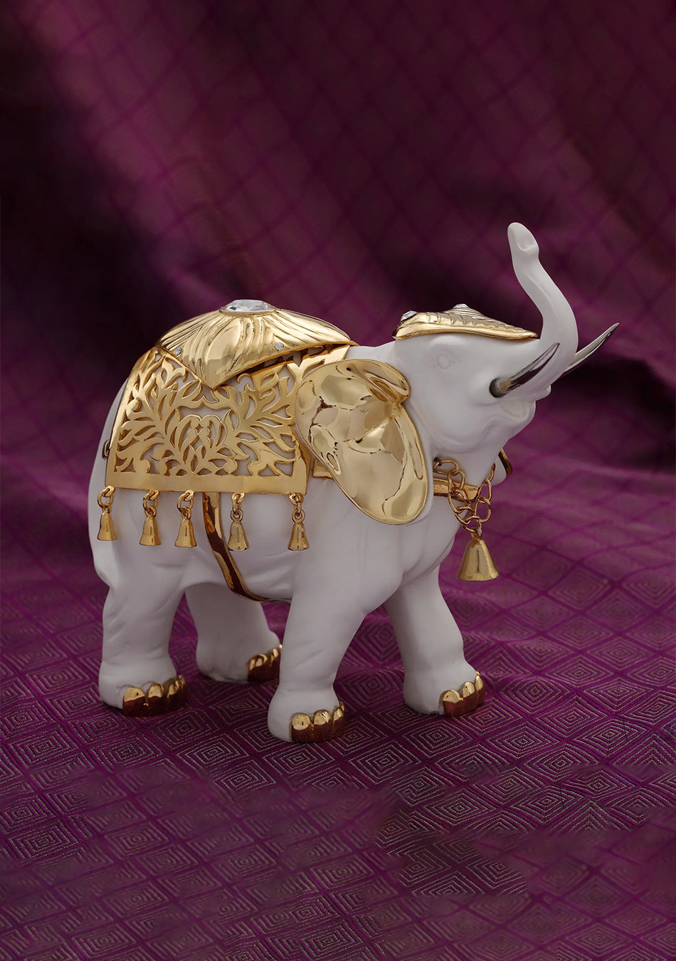 Gilded Elephant Figurine