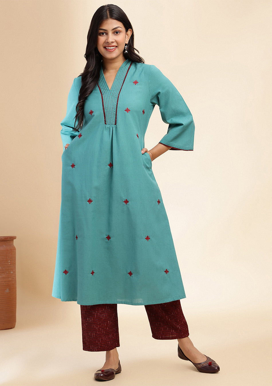 Teal Linea Suit Set