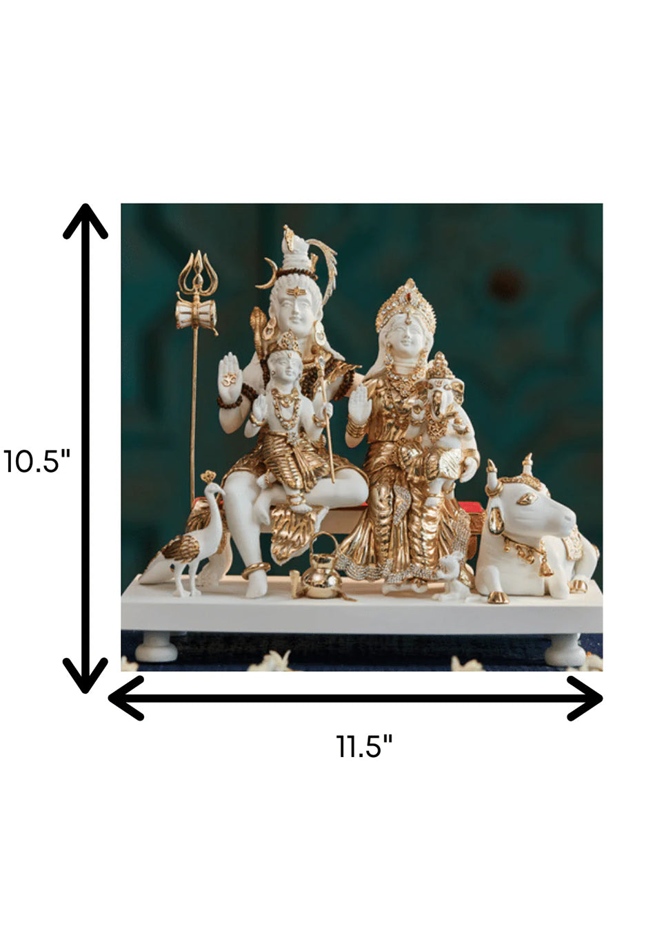 Divine Shiv Parivar with Nandi