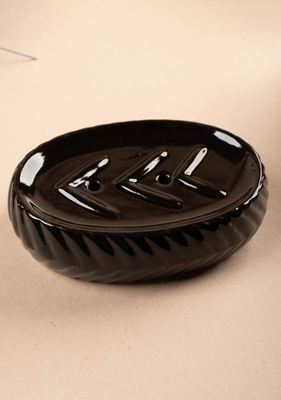 Black Striped Bathroom Set