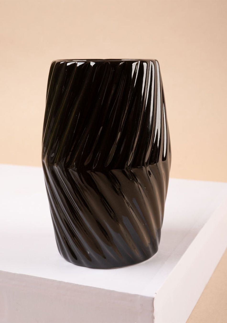 Black Striped Bathroom Set