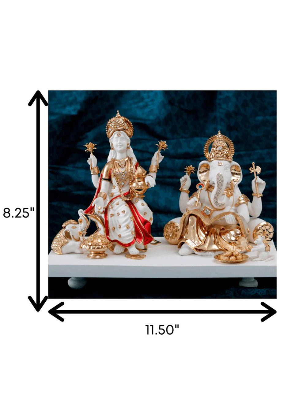 Majestic Golden Laxmi Ganesh