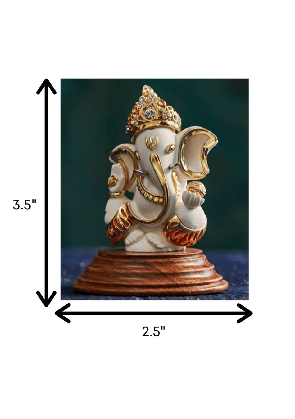 Golden Four-Armed Ganesha