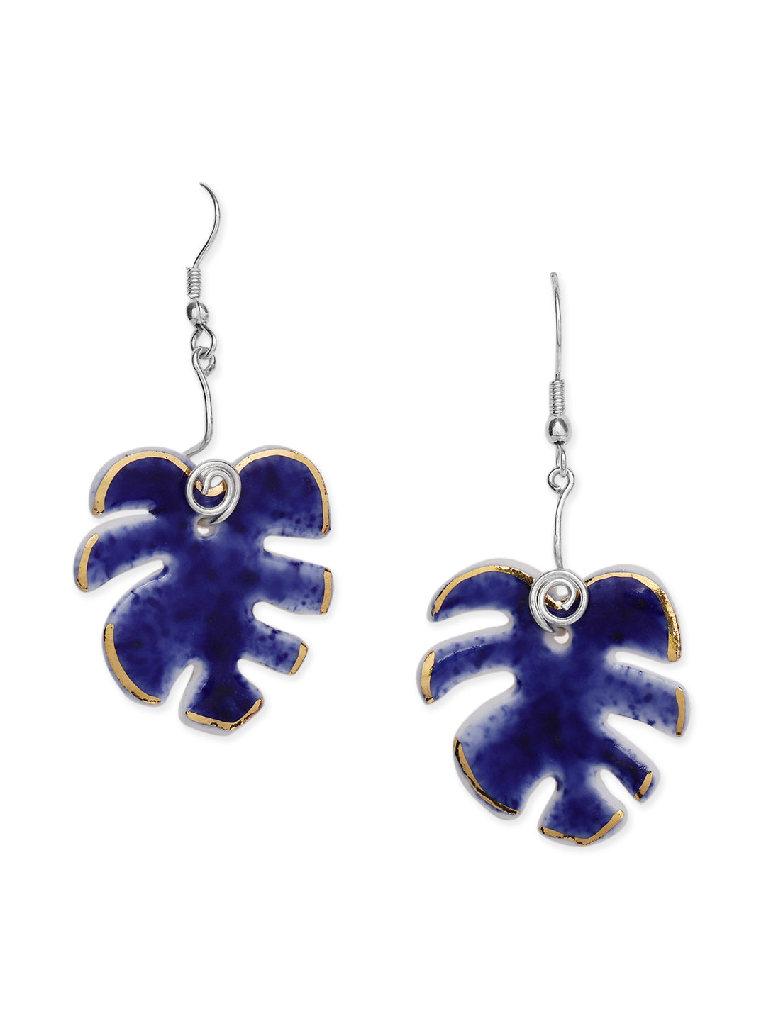 Swiss Cheese Leaf Earrings & Necklace Set