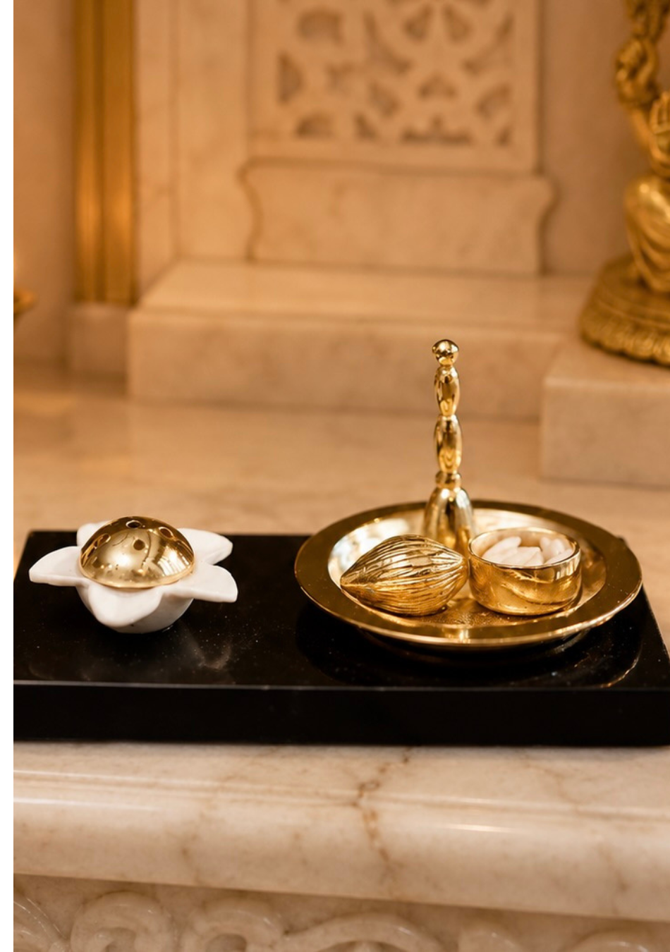 Aravalii Pooja Thali Agarbatti Stand Figurine