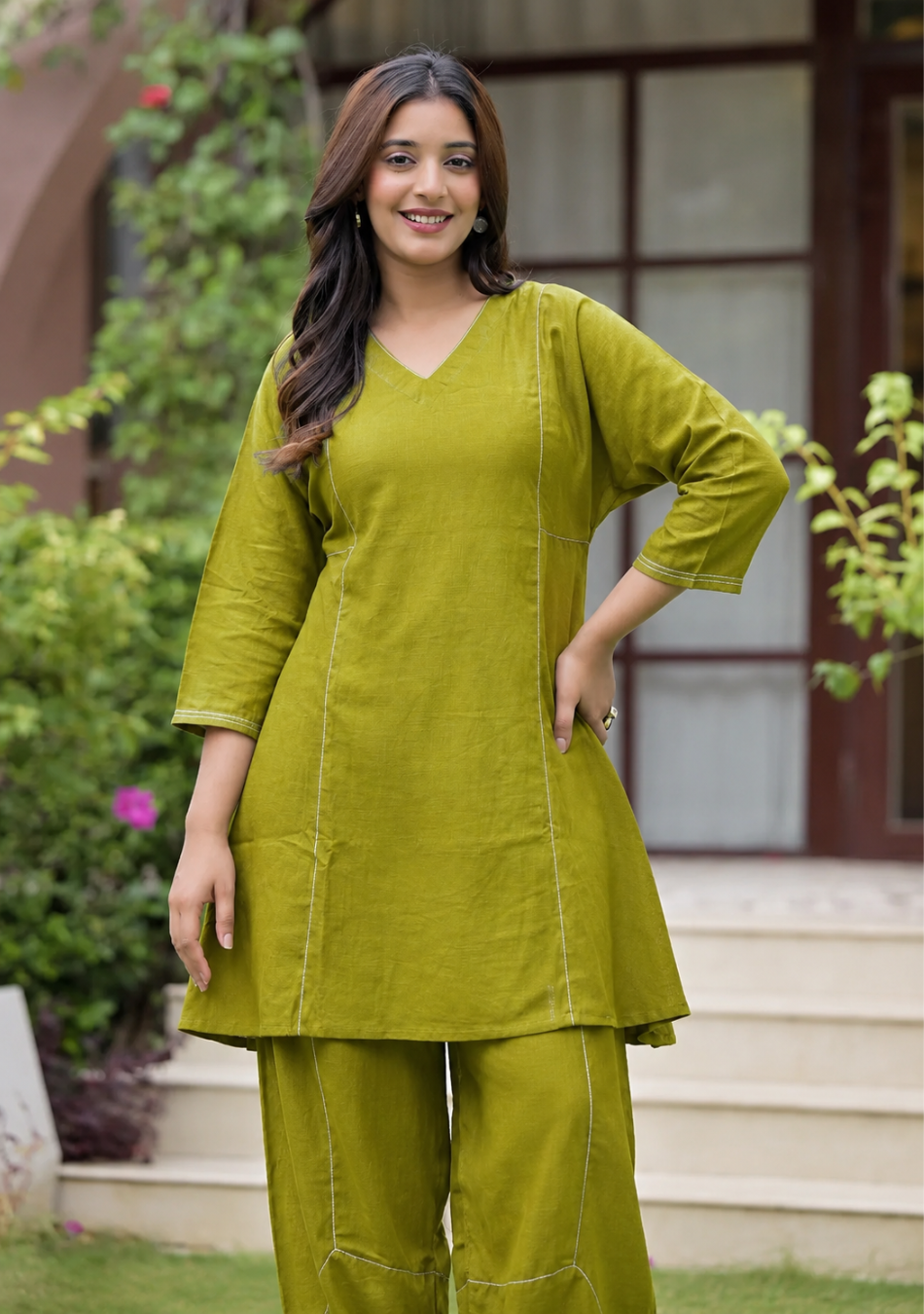 Olive Luxe Co-Ord Set