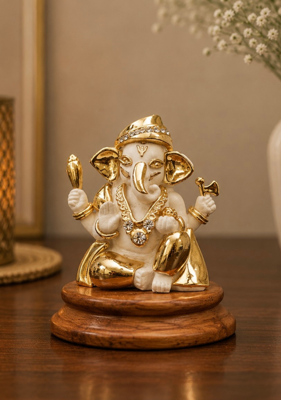 Aravalii Divine Radiance Ganesha Figurine