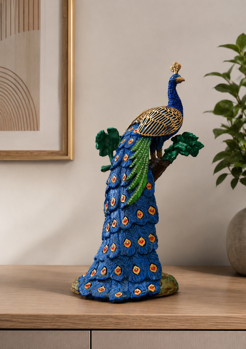aravalii Opulent Peacock Figurine