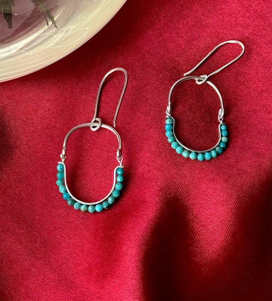 Turquoise Loop Earring