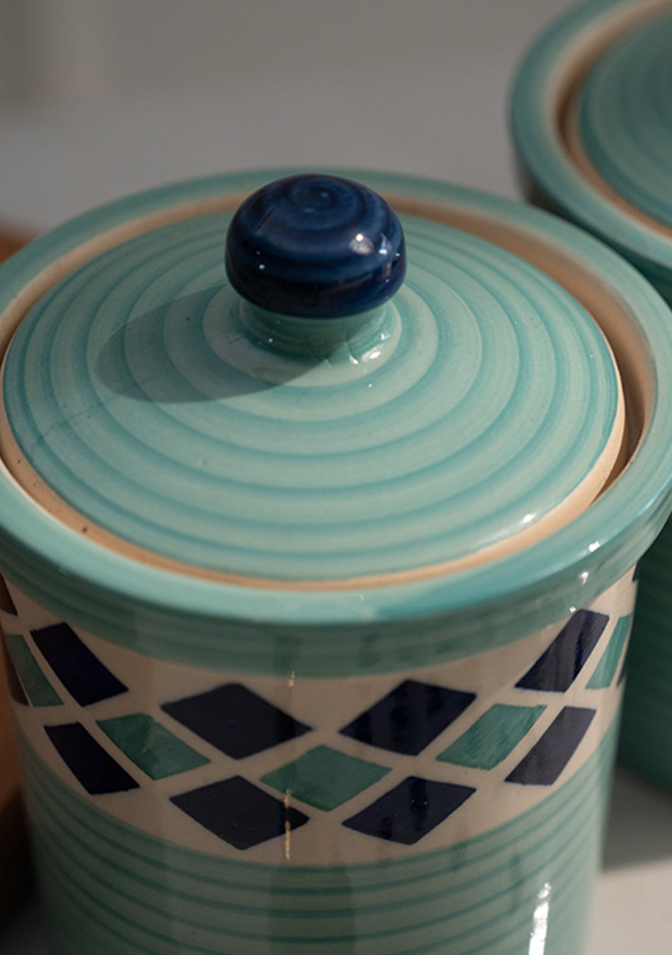 Mint Twins Ceramic Jar Set