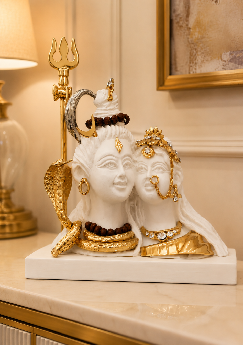 Aravalii Shiva Shakti Roop Figurine