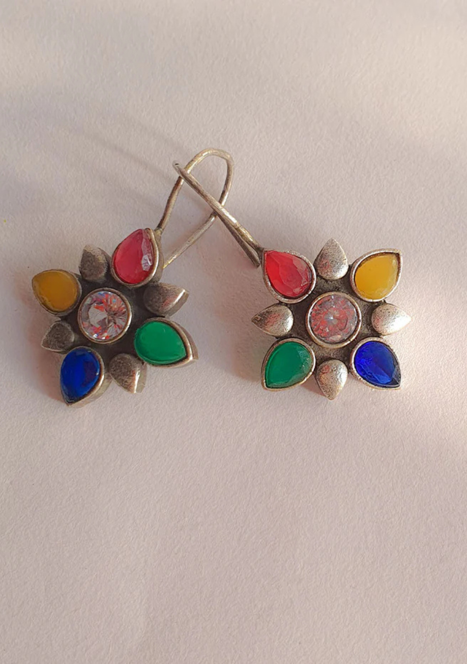 Rainbow Radiance Hook Earrings
