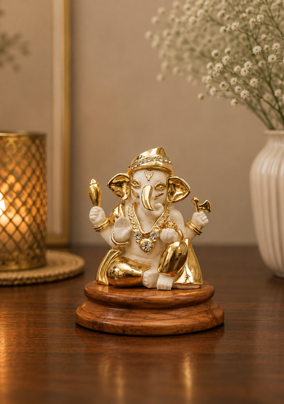 Aravalii Divine Radiance Ganesha Figurine