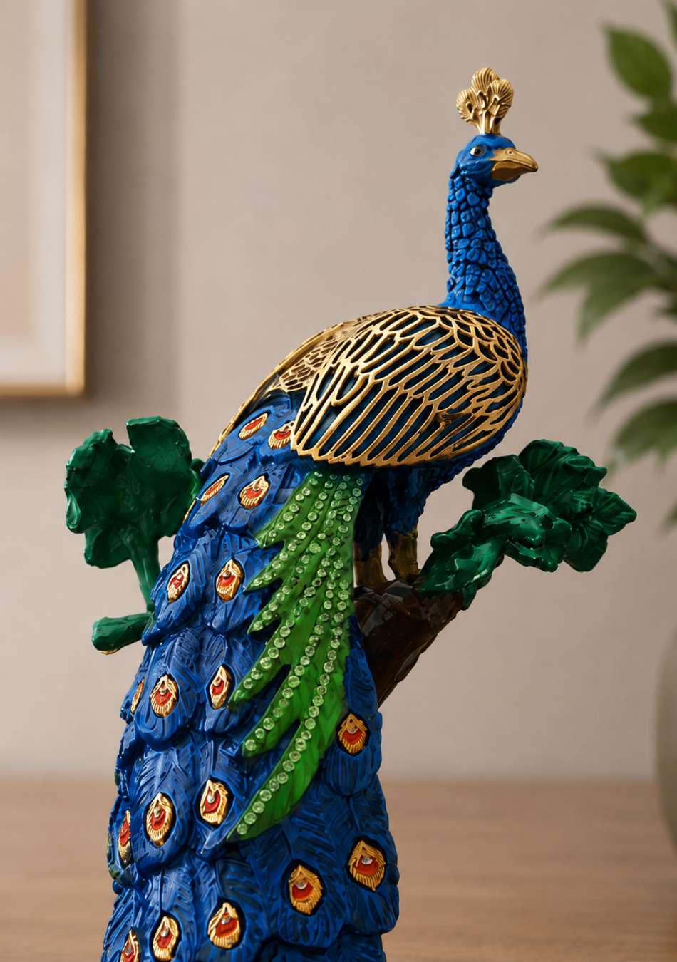 aravalii Opulent Peacock Figurine