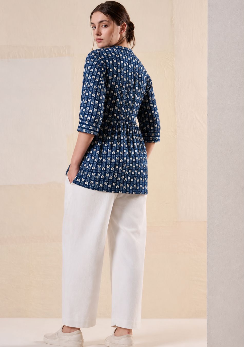Blue Floral Top