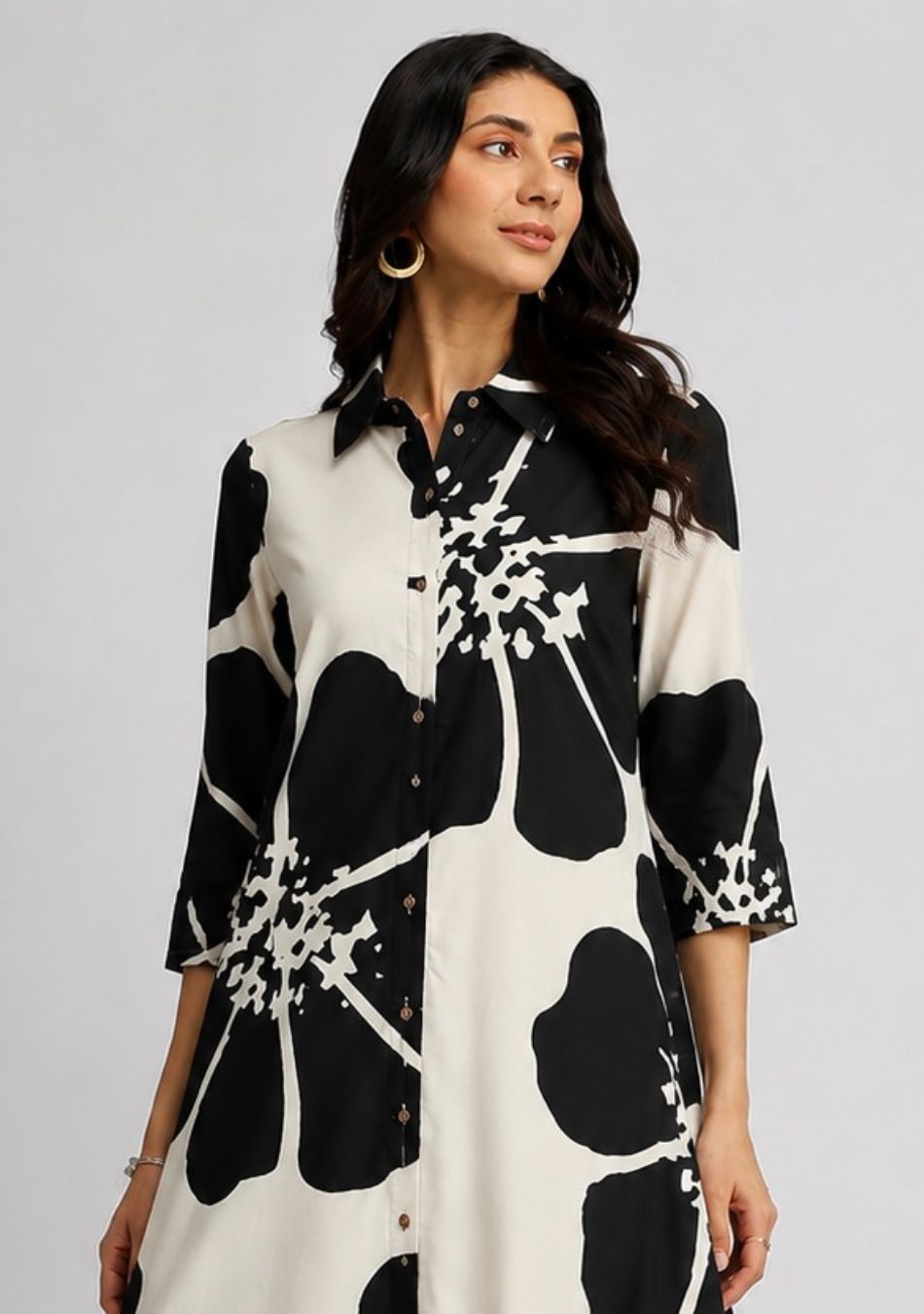 Aravalii Moonpetal Noir Couture Dress