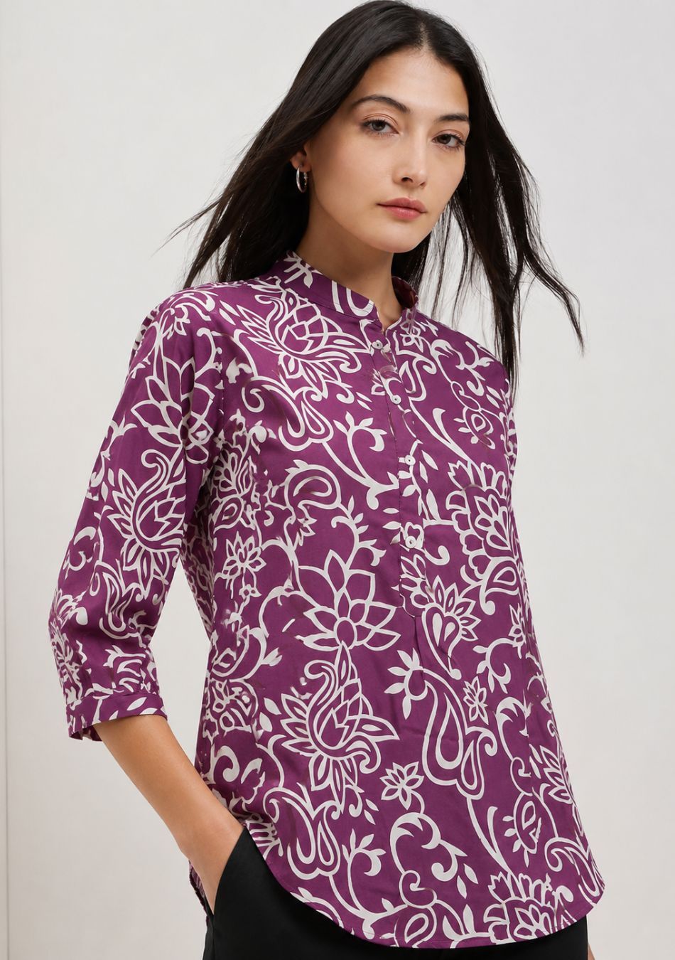 Aravalii Plum Royale Top