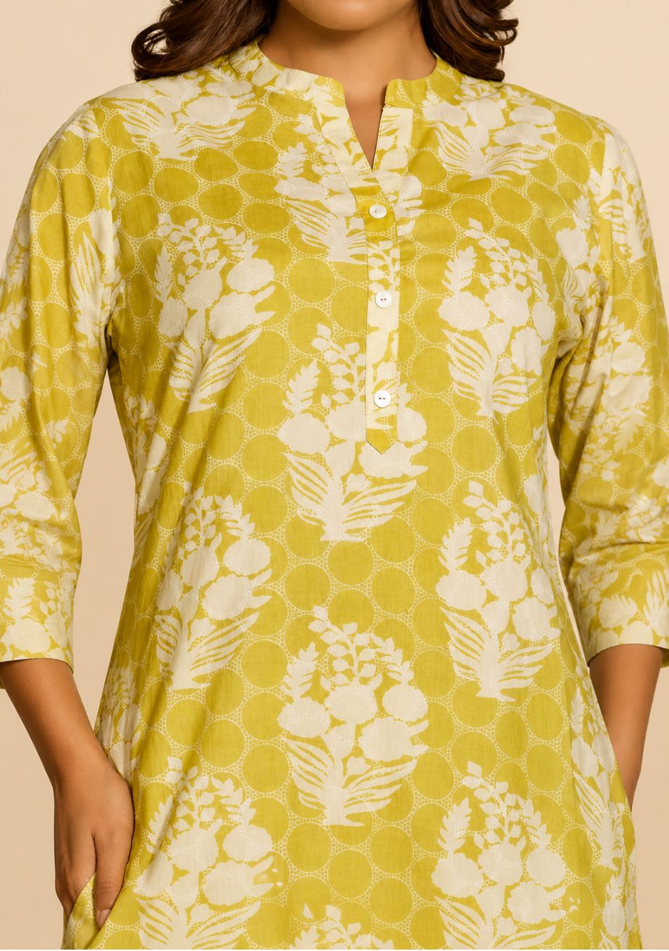 Aravalii Lemon Bloom Artisan Co-ord Set
