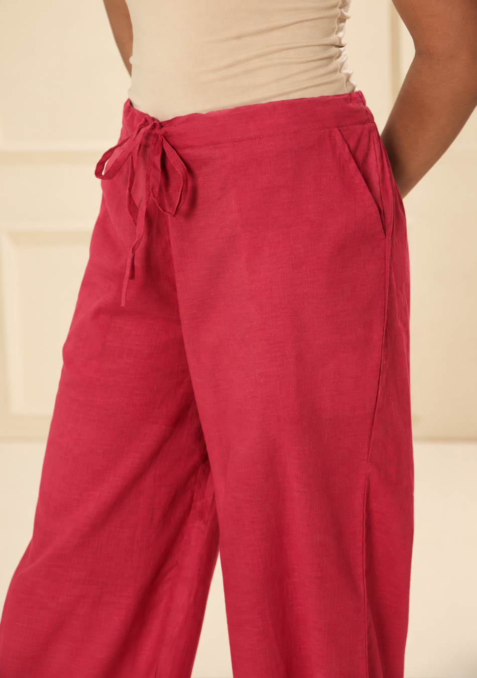 Dark Red Afgani Pant