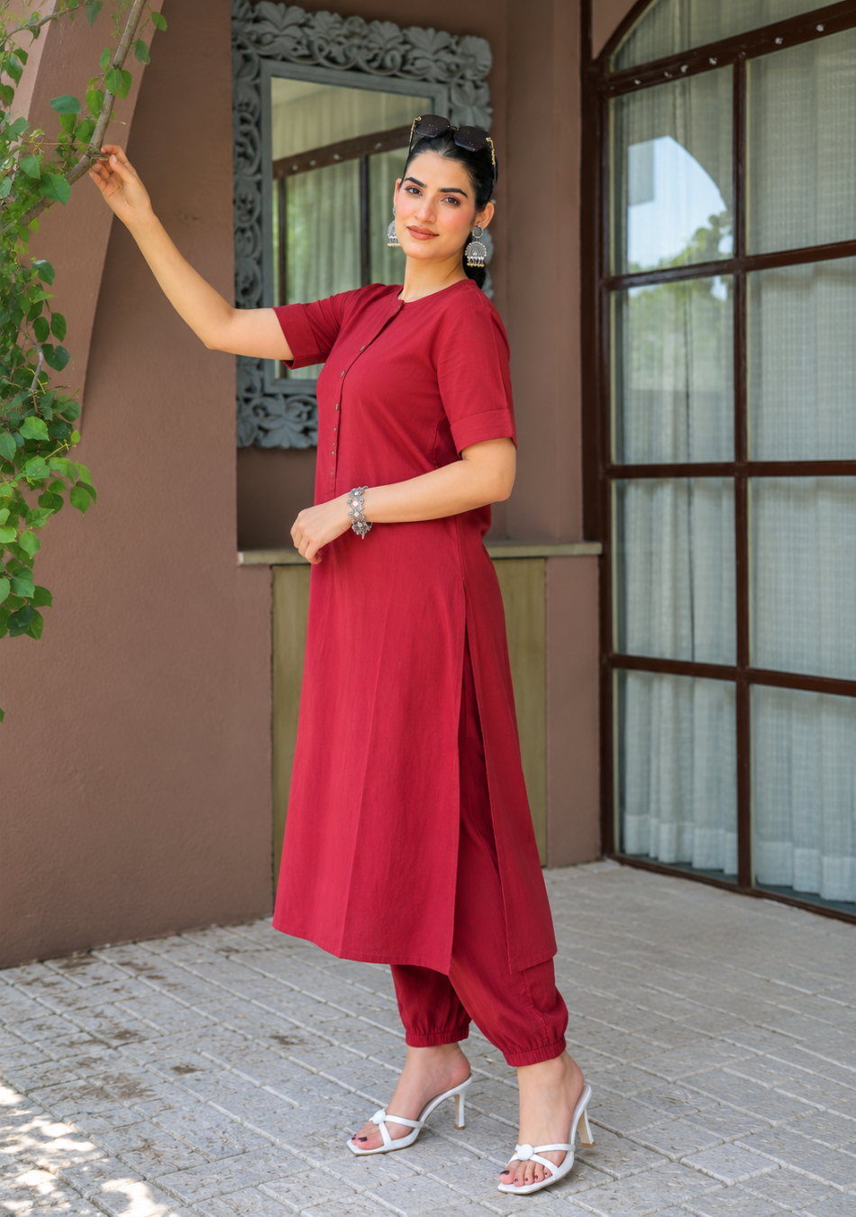 Aravalii Garnet Grace Co-Ord Set