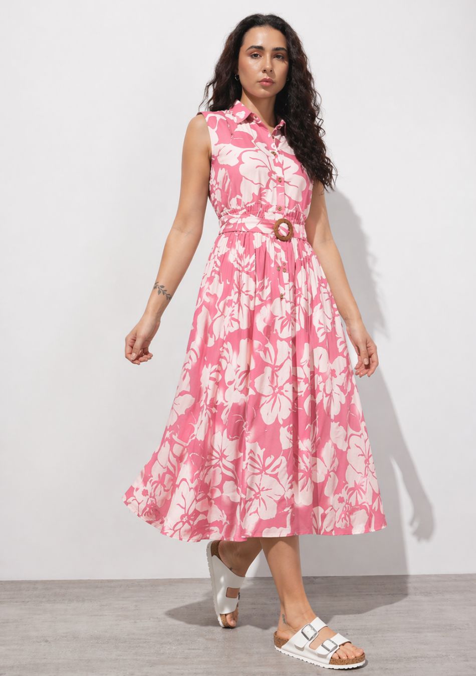 Rose Floral Aura Dress