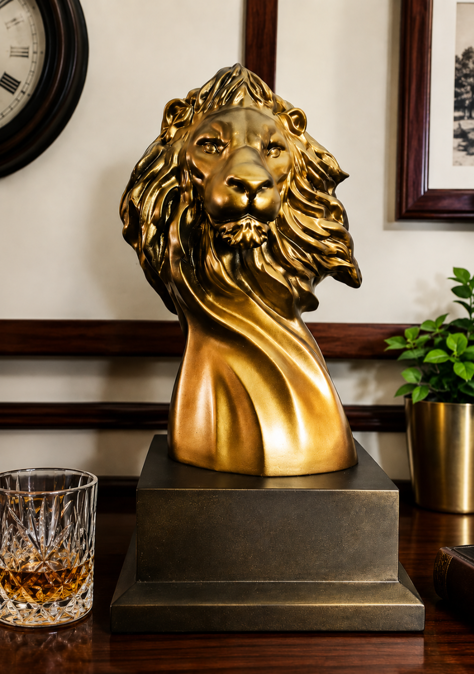 Aravalii Simba King Bust Figurine