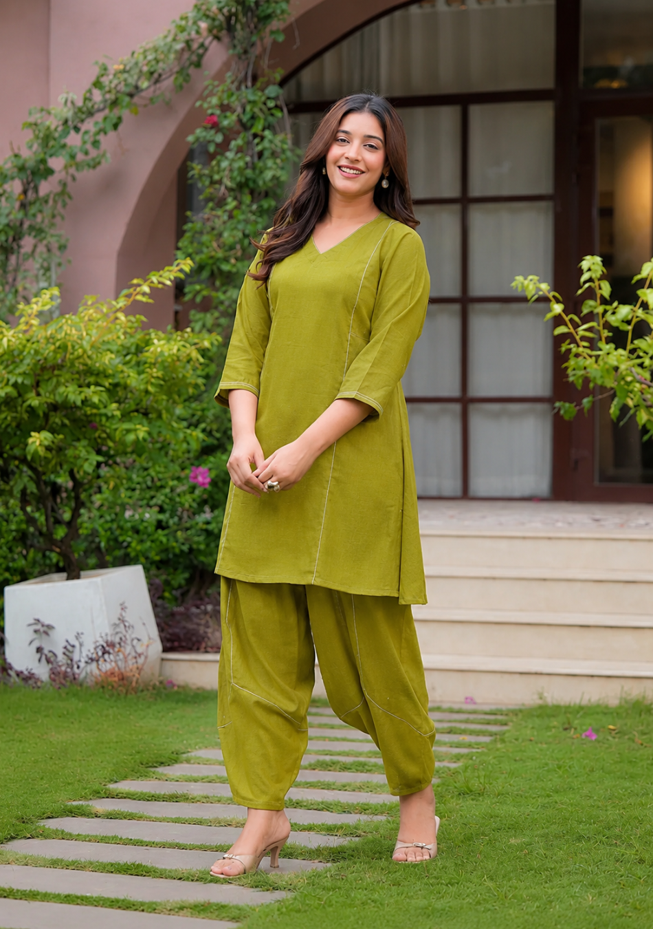 Olive Luxe Co-Ord Set