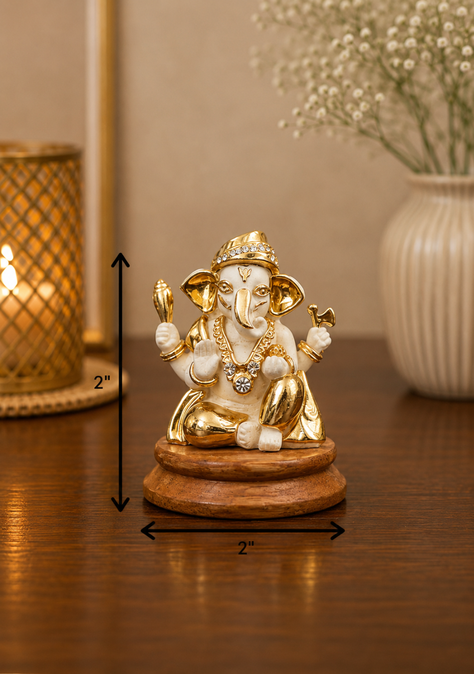 Aravalii Divine Radiance Ganesha Figurine