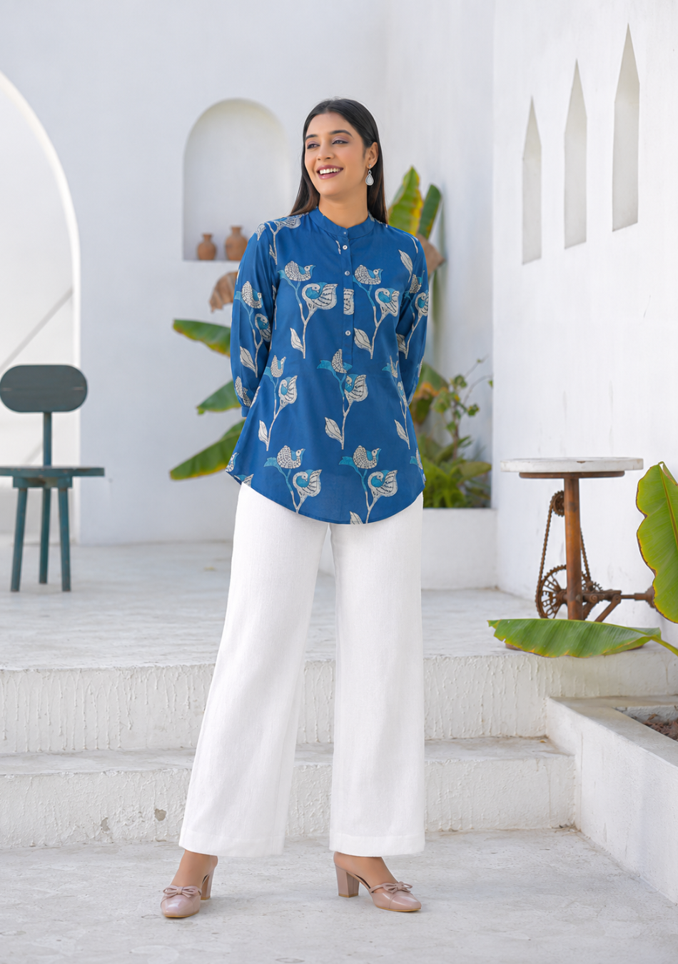 Bluebird Bloom Top